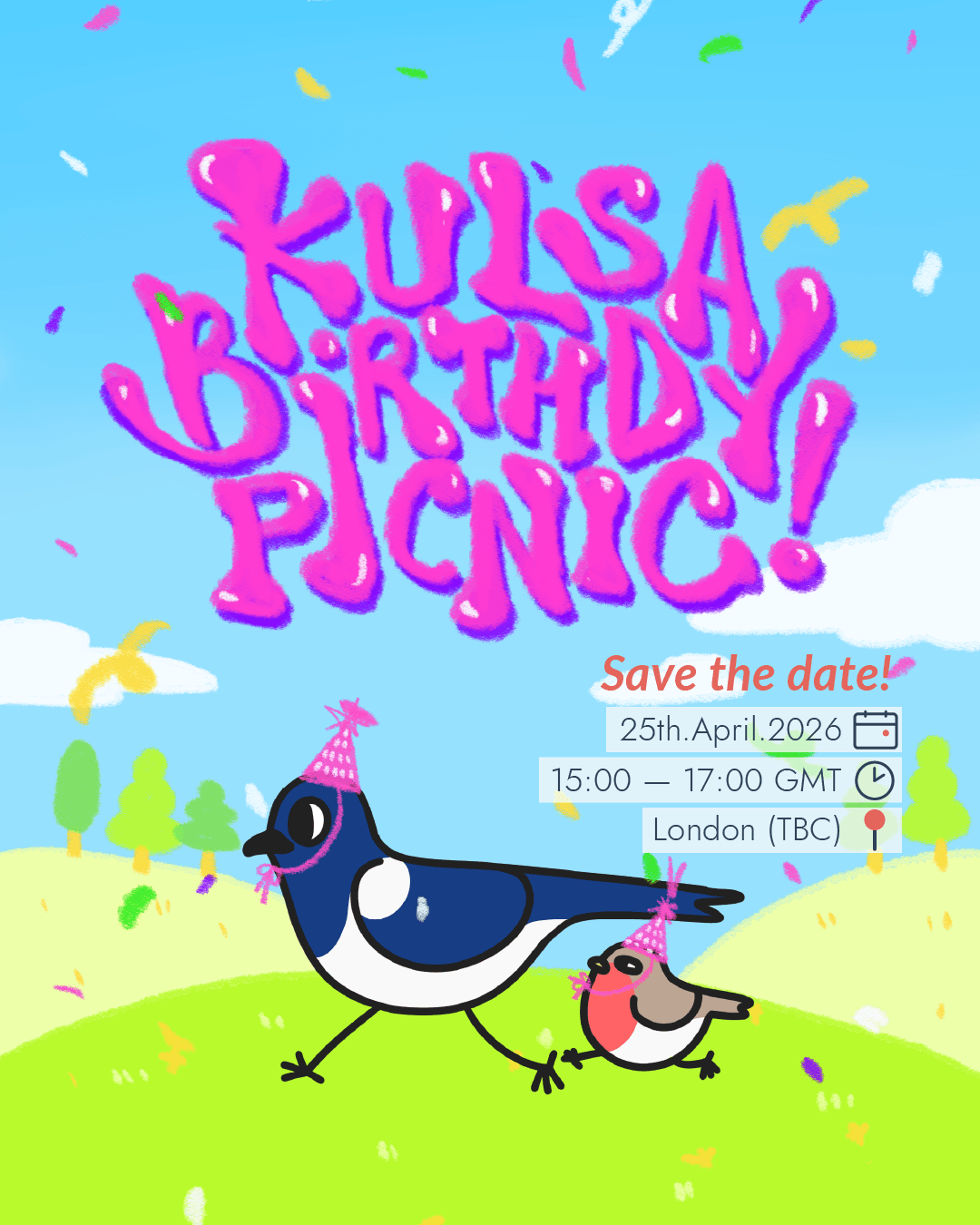 KULSA's First Birthday poster